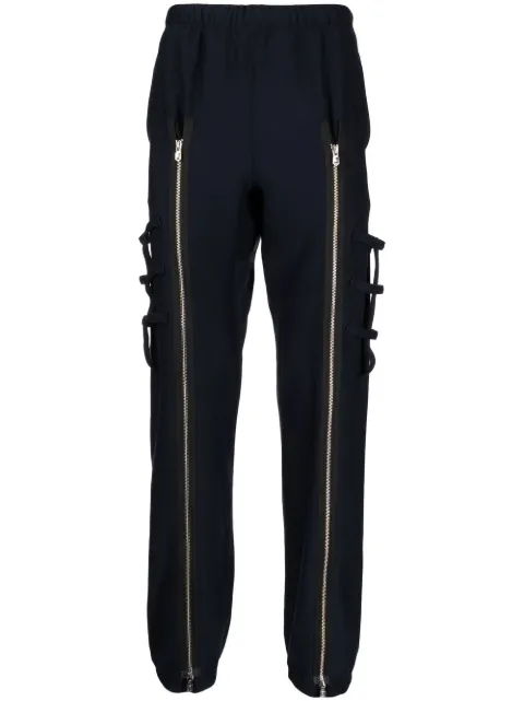 Takahiromiyashita The Soloist front zip-detail trousers Blue SP0015