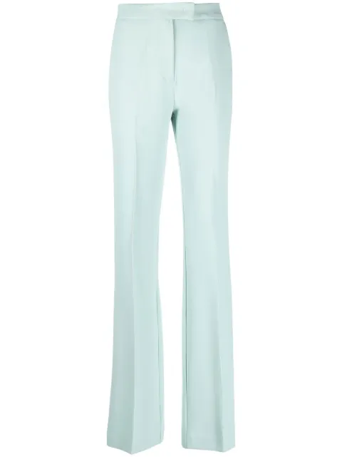 TWINSET pressed-crease tailored trousers Green 231TP2394