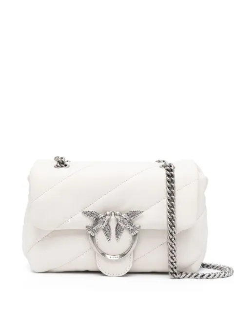 PINKO small Love maxi-quilt shoulder bag White 100039A0F2