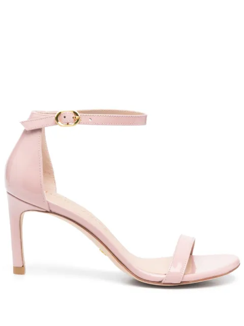 Stuart Weitzman Nunakedstraight 85mm leather pumps Pink S2867