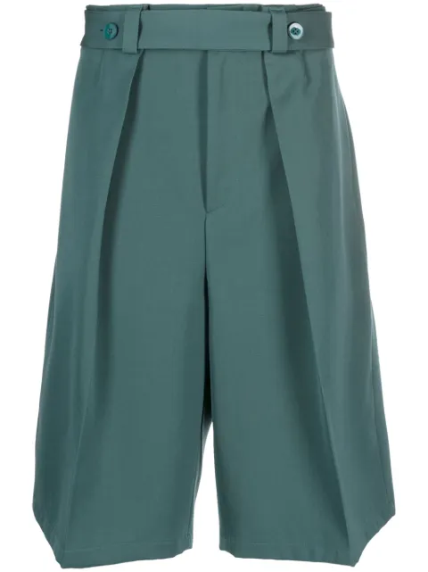 Jil Sander knee-length belted shorts Green J22KA0105J40021