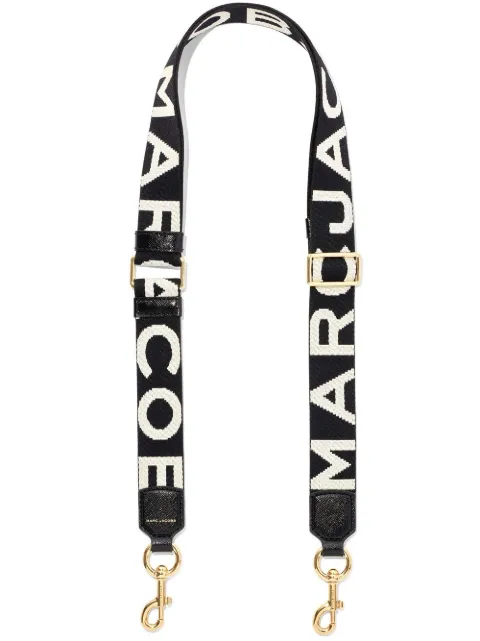 Marc Jacobs the thin logo webbing strap Black 2S3SST014S02005