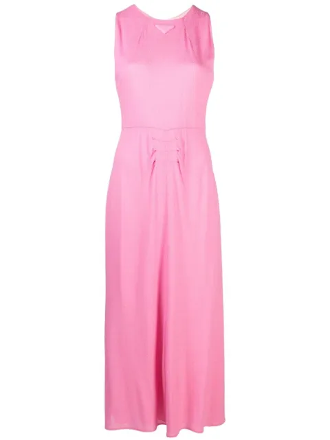 Prada triangle logo maxi dress Pink P3I93MS23112JL