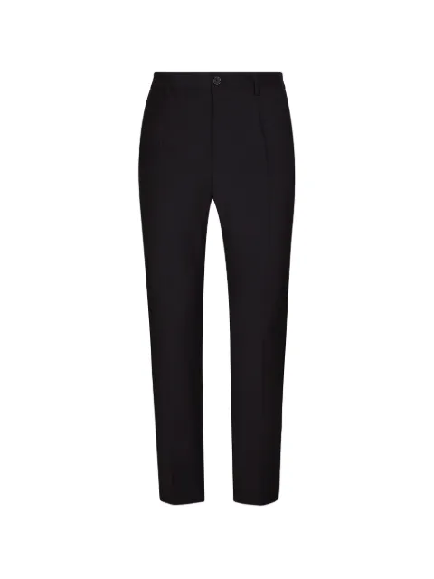 Dolce & Gabbana logo-embroidered tailored trousers Blue GW13EZFURIR
