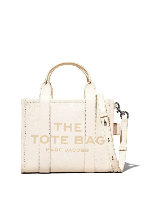 Marc Jacobs small The Tote Bag pebble-grain leather handbag White H009L01SP21140