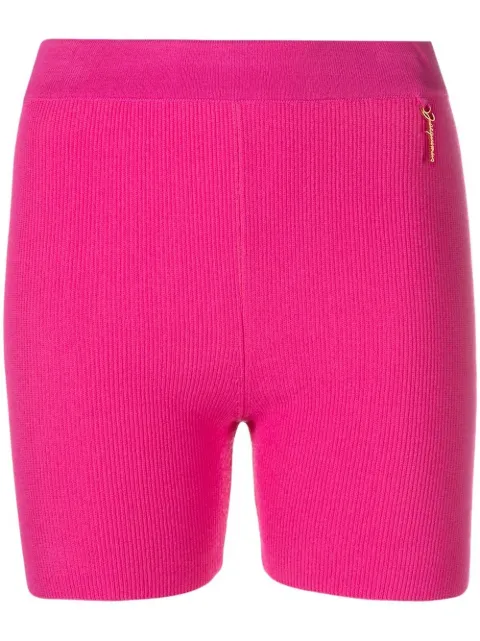 Jacquemus Le Short Pralu knitted shorts Pink 231KN5032060