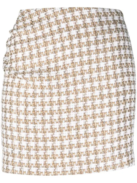 IRO gathered-detail tweed skirt Neutrals WP31GARNA