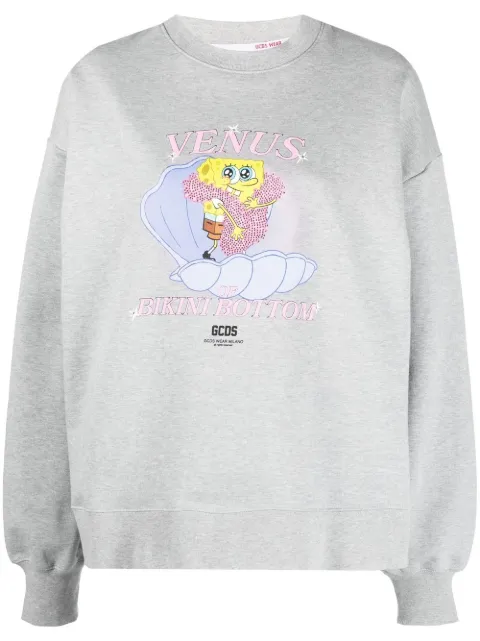 GCDS sponge bob-print sweatshirt Grey SB23U110304