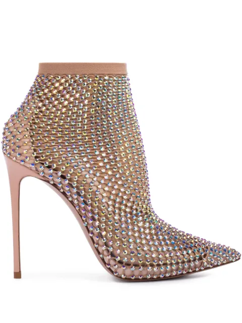 Le Silla Gilda 125mm crystal-embellished pumps Neutrals 2113R100R8PPCAY