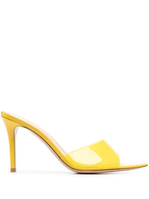 Gianvito Rossi Elle transparent-strap sandals Yellow G1105085RICGSV