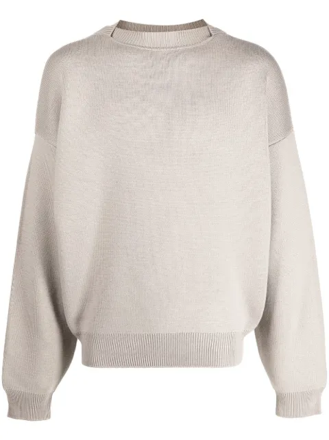 Fear Of God crewneck knitted jumper Neutrals FGE20225MER