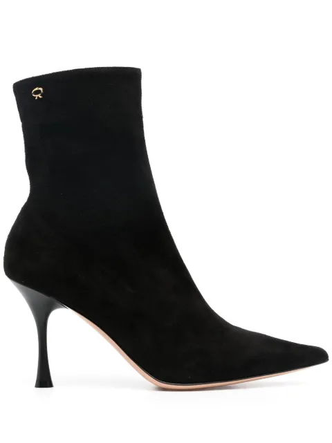 Gianvito Rossi Dunn 85mm suede boots Black G7317385LACCSF