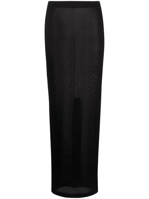 TOM FORD elasticated-waist maxi skirt Black GCK137YAX505