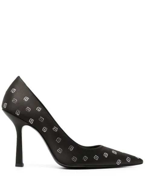 Alexander Wang monogram-embellished pumps Black 30123P012001
