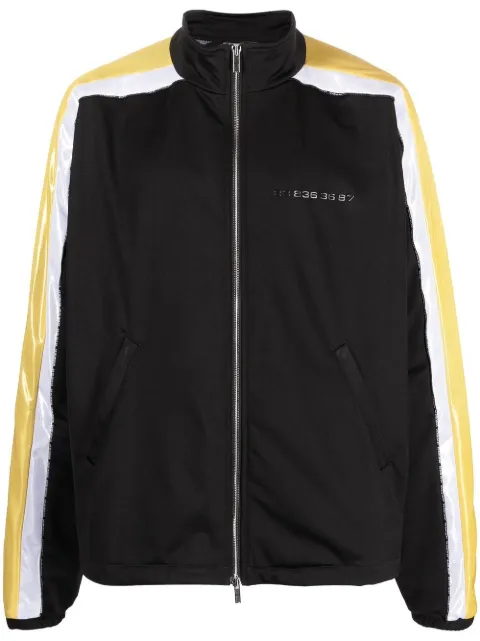 VTMNTS stripe-detail track jacket Black VL16AT140B