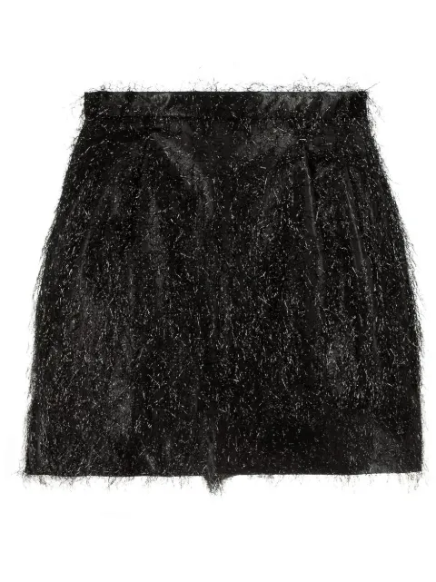 RED Valentino textured mini skirt Black RRFI656PR