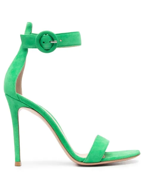 Gianvito Rossi Portofino 105mm suede sandals Green G6109615RICCAM