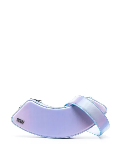 GCDS Comma holographic shoulder bag Purple SS23U500331