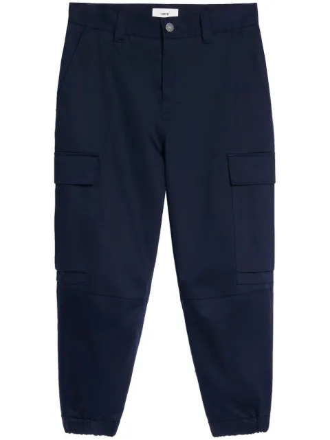 AMI Paris straight-leg cargo pants Blue HTR210CO0009