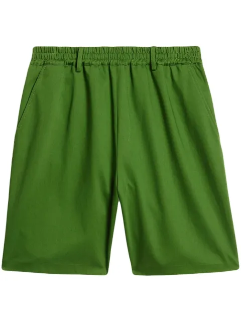 AMI Paris cotton bermuda shorts Green HSO302CO0009