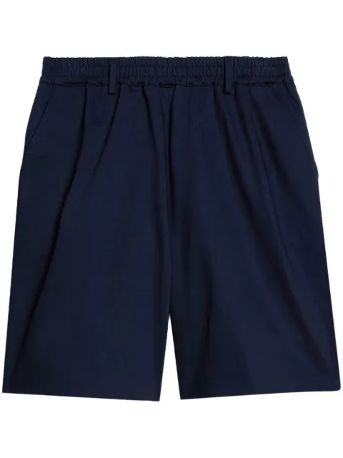 AMI Paris cotton chino shorts Blue HSO302CO0009