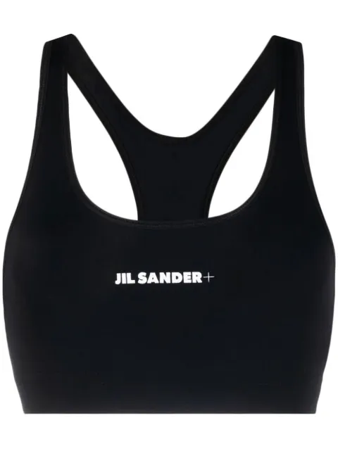 Jil Sander logo-print training sports bra Black J40NC0002J20031