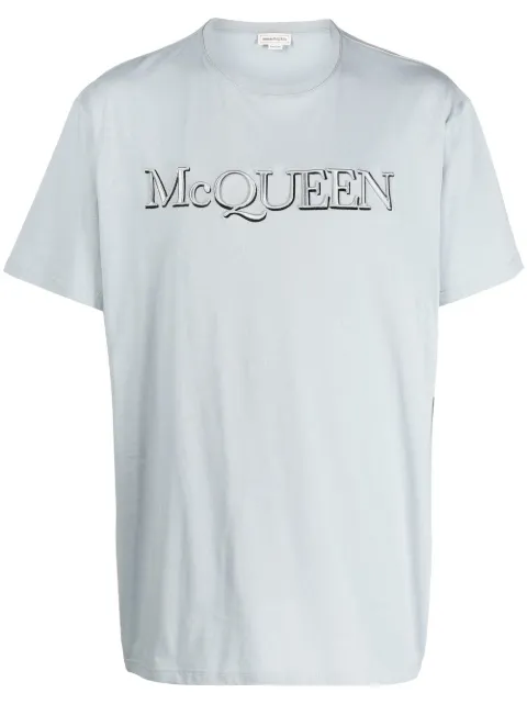 Alexander McQueen logo-print cotton T-shirt Grey 649876QUZ56