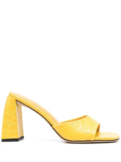 BY FAR 95mm Romy sandals Yellow 23CRMICHMDUKCCE