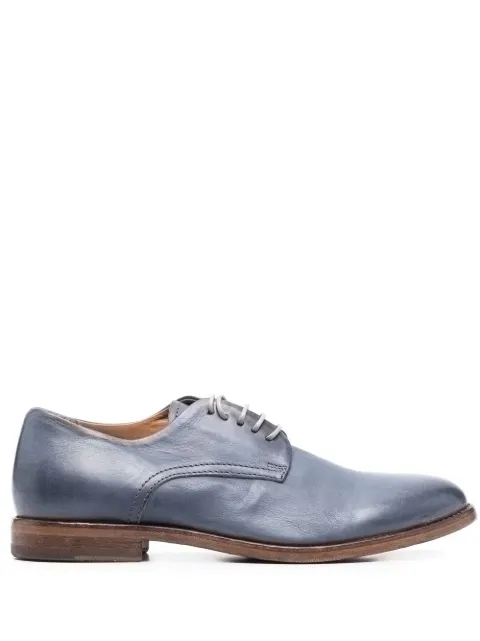Moma faded leather brogues Blue 1AS025SOYONDER