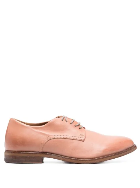 Moma leather faded-effect brogues Pink 1AS025SOROSAANTICO