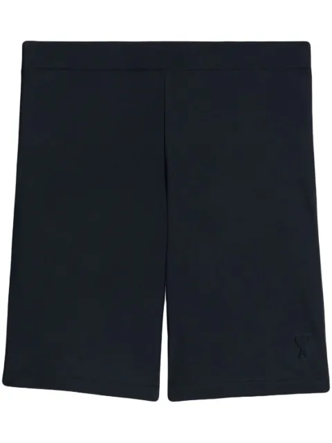 AMI Paris stretch legging shorts Black FSO801JE0015