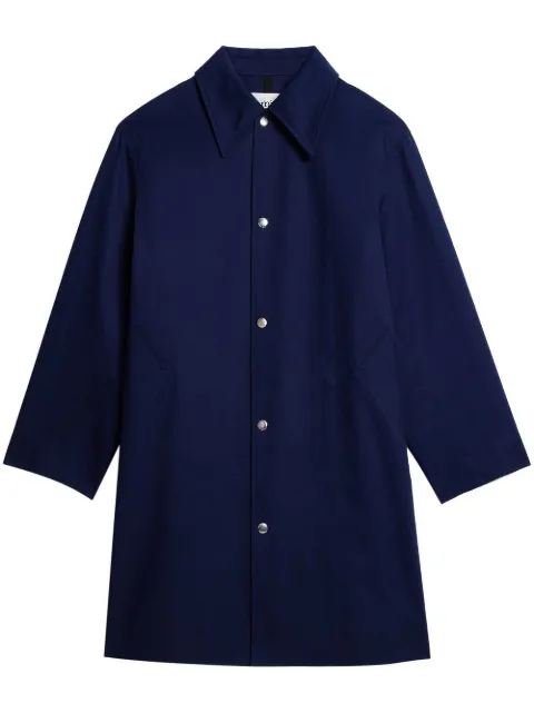 AMI Paris press-stud shirt coat Blue HCO004CO0010