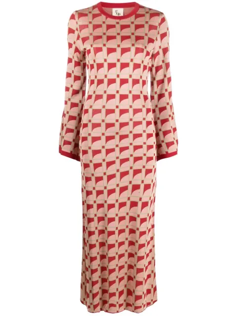 PAULA Blenda jacquard dress Pink BLENDA