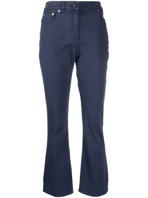 Semicouture Frederick flared cropped jeans Blue CNTY15FREDERICK