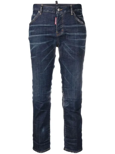 DSQUARED2 low-rise cropped jeans Blue S75LB0699S30342