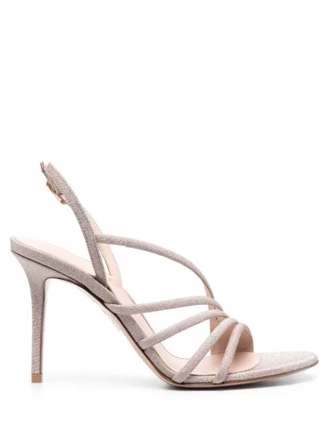 Le Silla Scarlet 80mm crystal-embellished sandals Neutrals 8536S090R1PPFES