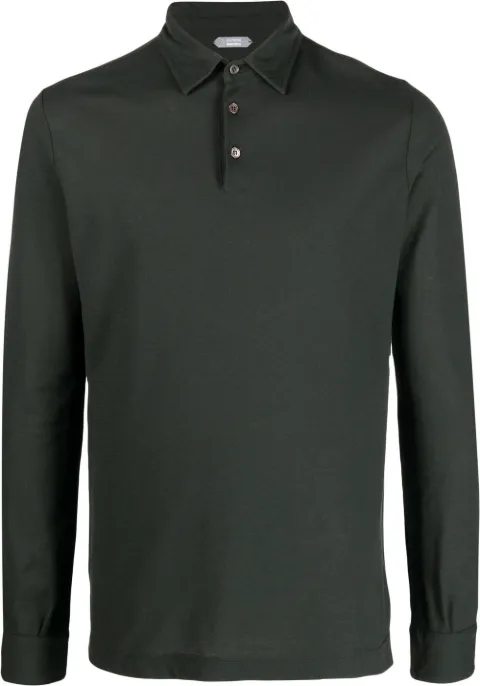 Zanone Ice cotton polo shirt Green 811819ZG380