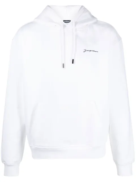 Jacquemus Le Sweatshirt Brodé hoodie White 226JS3102120