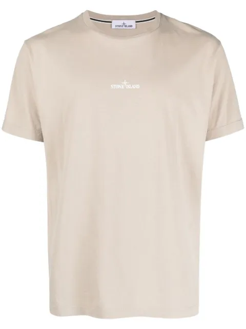 Stone Island logo-print T-shirt Neutrals 78152NS89