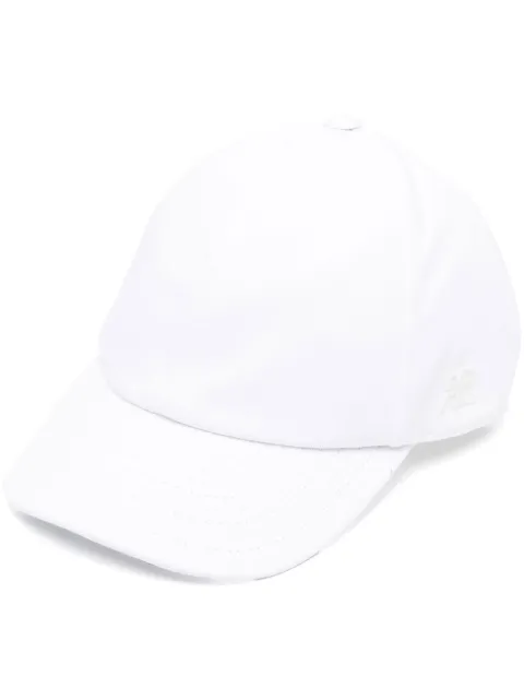 Courrèges side logo-patch baseball cap White 322ACT002CO0024