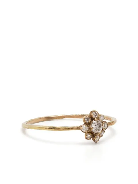 Noguchi 14kt yellow gold Flower diamond ring Gold NN180YWH