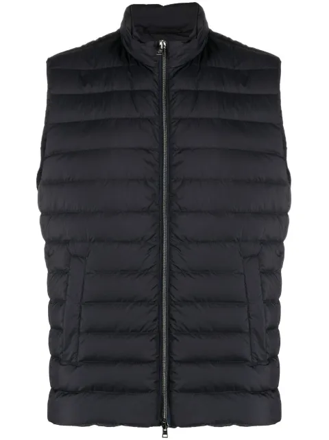 Herno padded zip-up gilet Blue PI000990U19288