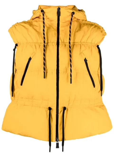 Herno feather-down hooded gilet Orange PI00271DL12695