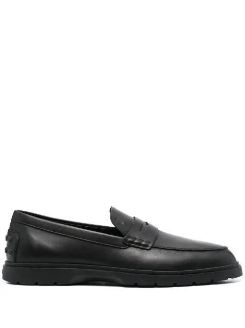 Tod's leather Gommino loafers Black XXM59K00010N6M