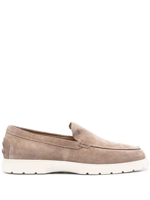 Tod's suede slip-on loafers Neutrals XXM59K00040M8W