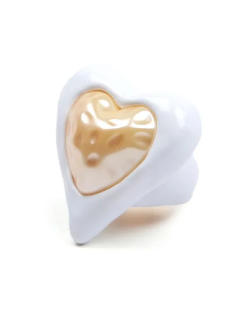 JULIETTA heart-shaped resin ring White J10021W
