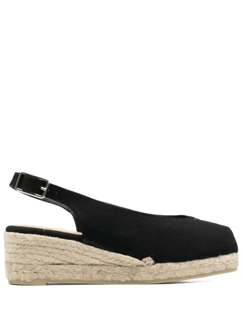 Castañer Dosalia peep-toe espadrilles Black 021006