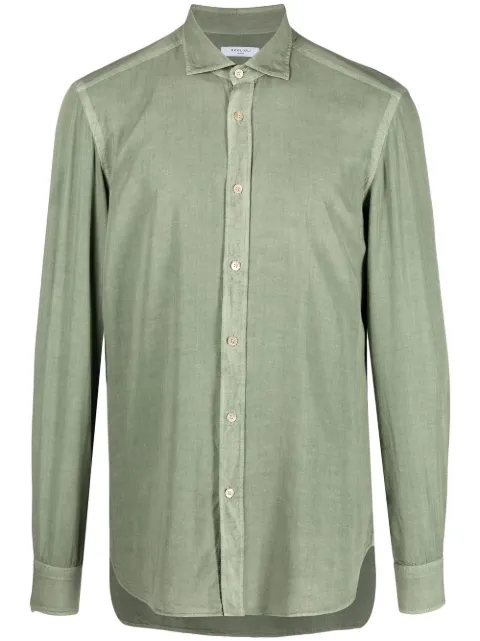 Boglioli long-sleeved shirt Green 581TFB28520555