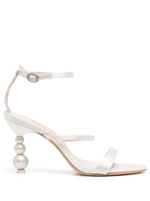 Sophia Webster 85mm Rosalind Pearl sandals White SAW21193