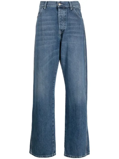 Alexander McQueen wide-leg panelled jeans Blue 731625QUY44